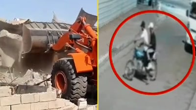 شرطة البصرة تبث مشاهد جرف منازل عصابة بالـ”شفلات” عقب اشتباك مسلح بالمعقل