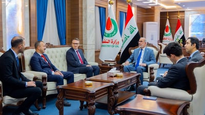 وفد تركي يضم مسؤولي النقل والبنى التحتية يناقش ملفات الغاز مع وزير النفط