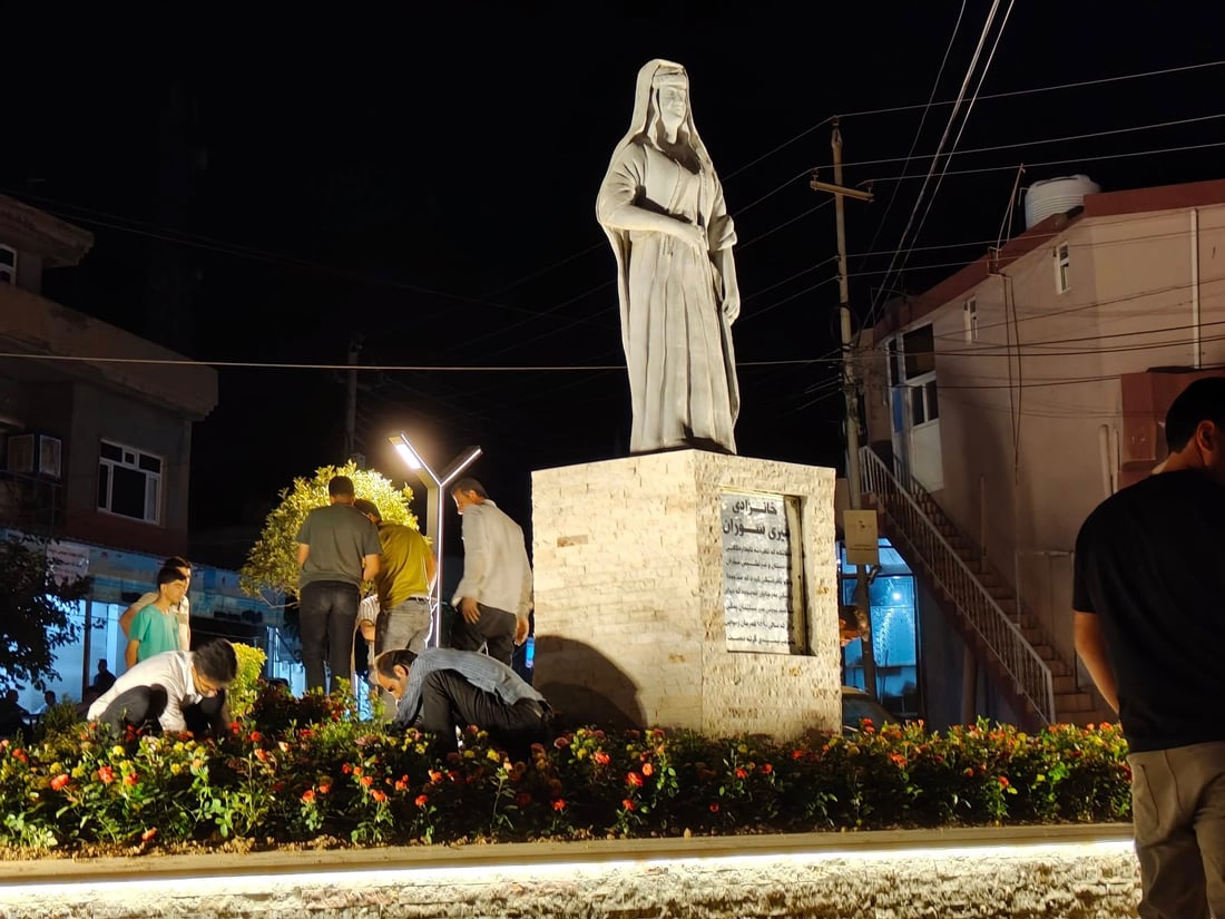 له‌ هەریر رێکخستنەوە و  نۆژەنکردنەوە بۆ پەیکه‌ری خانزاد میری سۆران كرا