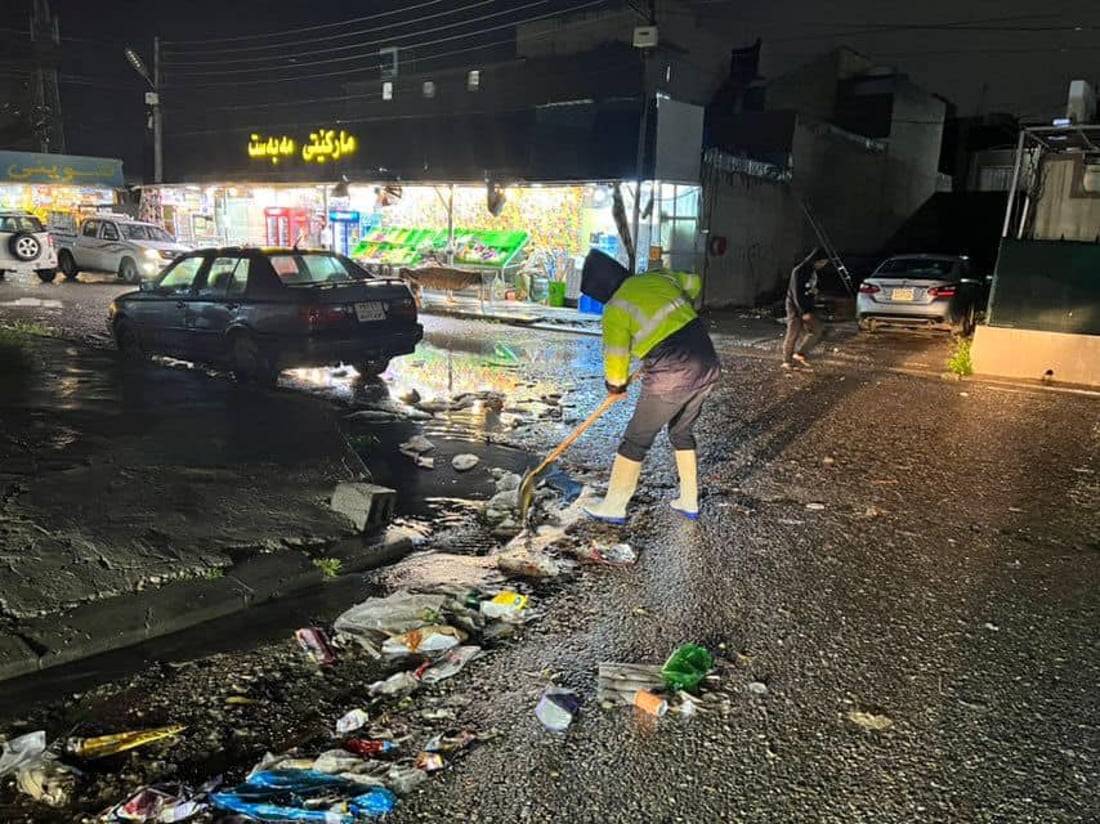 سەرە مەنھۆلەکانى سنوورى هه‌ولێر كرانه‌وه‌