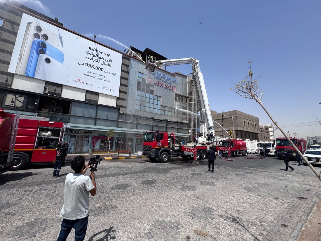 إنذار وهرولة بلا نار.. تمرين مفاجئ لاختبار قدرات الدفاع المدني في مول بالنجف