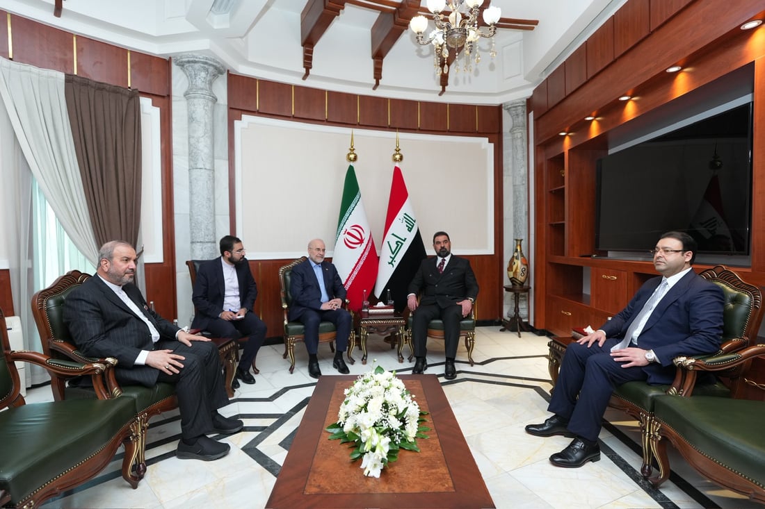صور: الحلبوسي يستقبل نظيره الإيراني في مبنى البرلمان