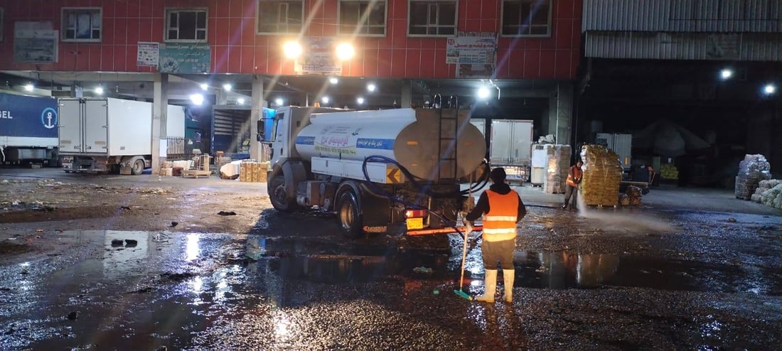 وەک نەریتی هەفتانە عەلوەی هەولێر پوخت و خاوێن شۆردرا