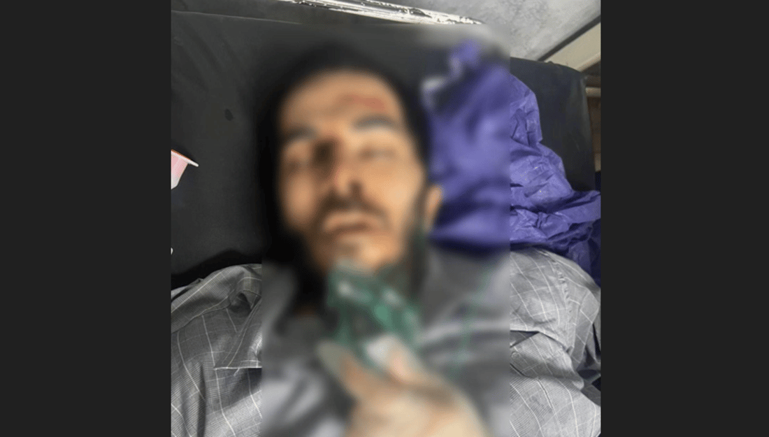 کەسێکی بێ ناسنامە لەسەر شەقام کەوتووە و لە نەخۆشخانەیە
