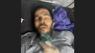 کەسێکی بێ ناسنامە لەسەر شەقام کەوتووە و لە نەخۆشخانەیە