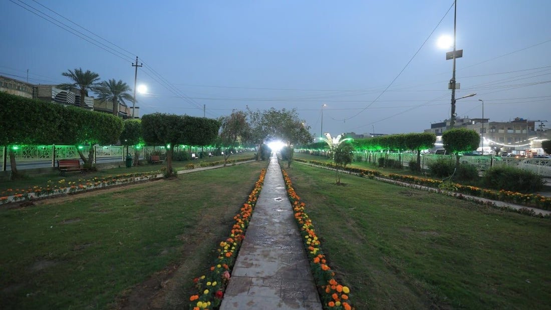 صور من بغداد.. 3 حدائق جديدة بمساحة 16 دونماً في الرصافة