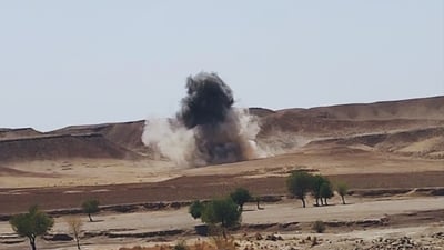 چه‌ندین مین و پاشماوه‌ى جه‌نگی له‌ گوندێكی قادركه‌ره‌م له‌ناوبران