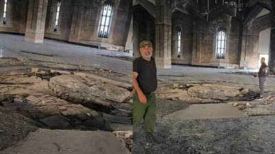کەسانى نەناسراو گۆڕى حافز ئەسەد هەڵدەدەنەوە