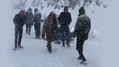 160 إصابة جراء الانزلاق على الثلوج شمالي أربيل