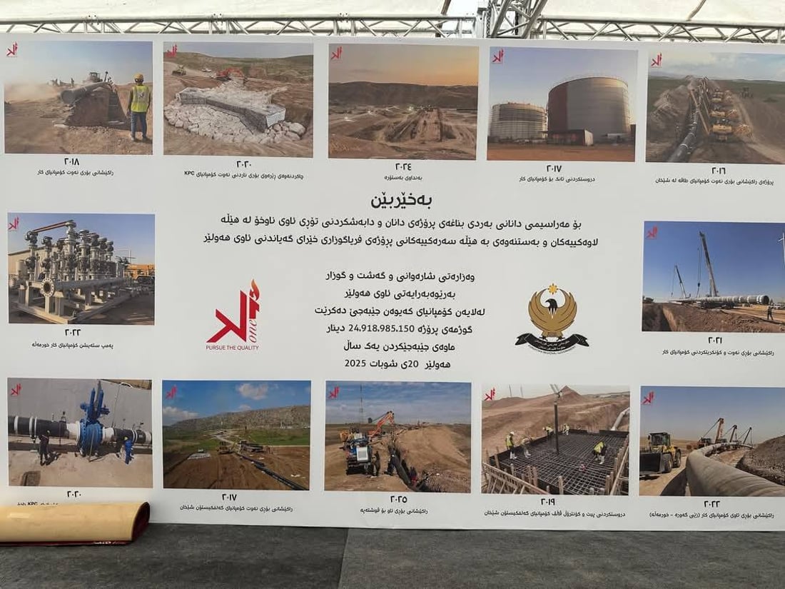 پرۆژەیەكی تۆڕی ئاوی خواردنەوە لە هەولێر 1000 بیر دادەخات