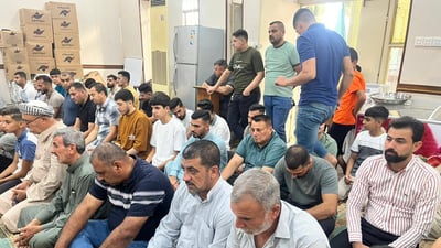 خطيب جامع الإمام زين العابدين في داقوق: اغتنموا العيد لتشكيل حكومة كركوك (صور)