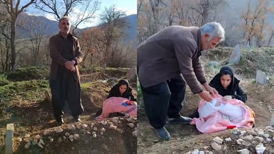 باوکی کۆڵبەرێک دوای کوژرانی کوڕەکەی گلەیی لە بەرپرسانی ئێران دەکات