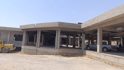 بینای کتێبخانەی دەربەندیخان هەر بە هەیکەل ماوەتەوە