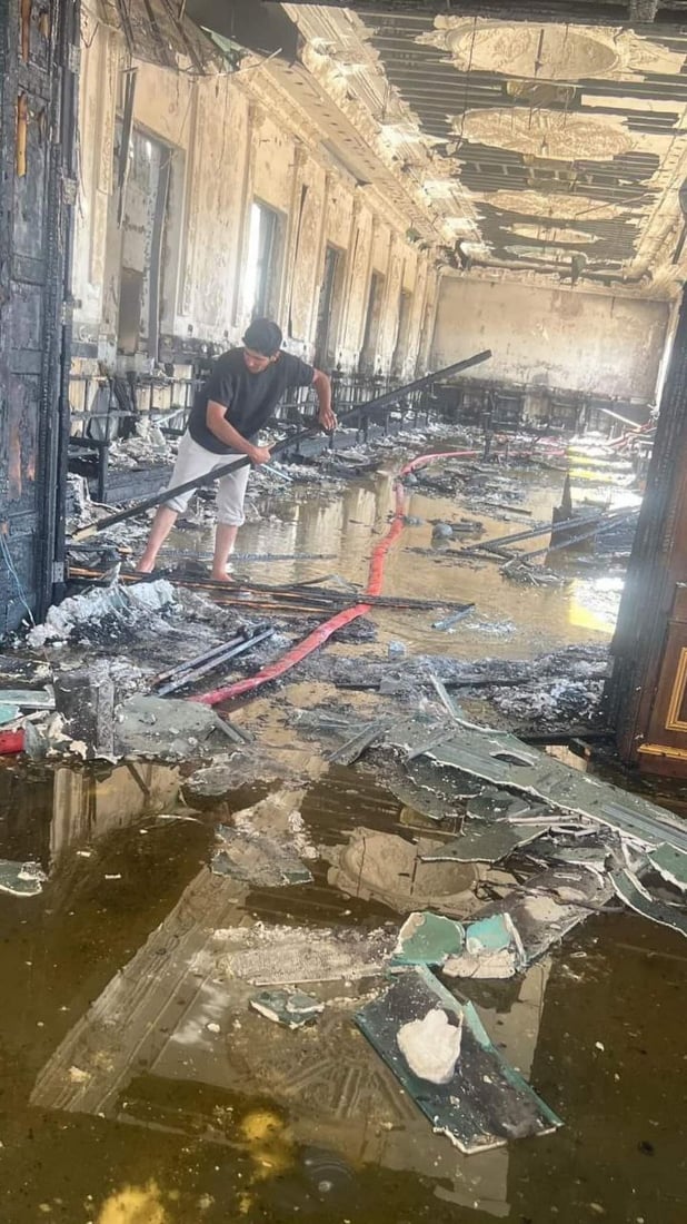 صور: النيران تشتعل في مضيف شيخ عشيرة الزياد بالسماوة “مأساة تصيب بني حجيم”