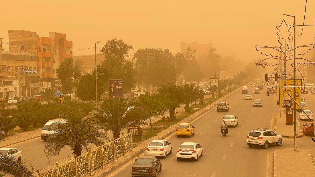 منخفض حراري يتلاعب بأجواء العراق ويثير موجة من الغبار في هذه المناطق