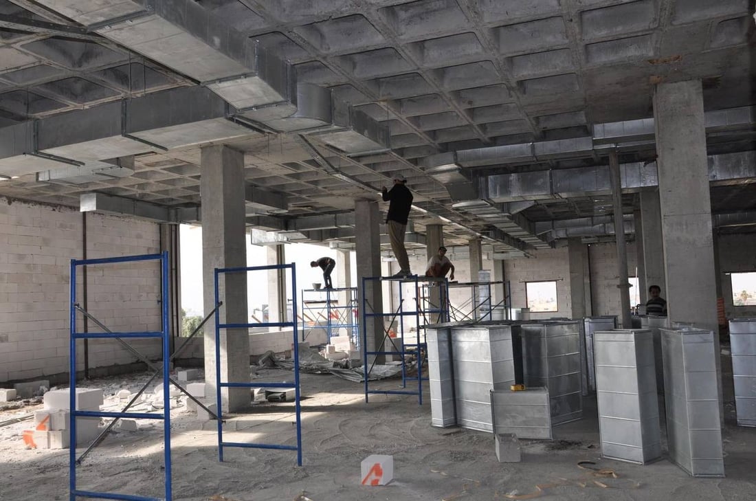 مستشفى العمارة الأهلي يقترب من الإنجاز 50%