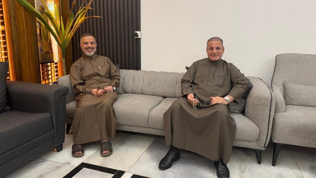 “أبو مازن” يعمق علاقته بتقدم.. بعد لقاء الحلبوسي اجتماع آخر مع محمد تميم