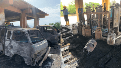 Fire at Qaladze gas plant injures two, destroys vehicles