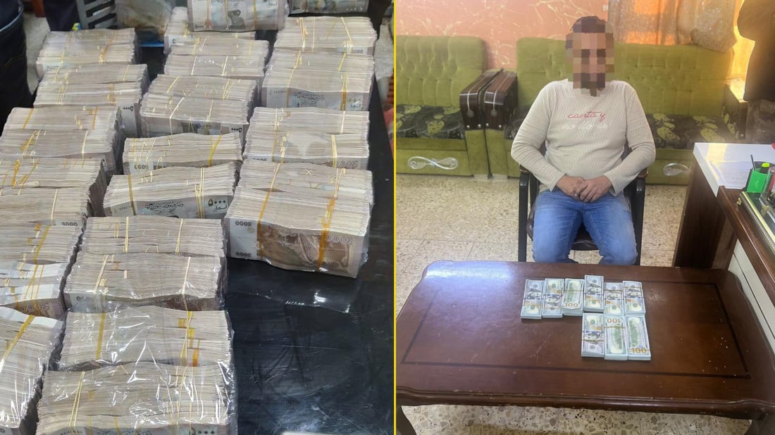 إحباط محاولة تهريب 87 ألف دولار و200 مليون ليرة سورية في الشيب ومطار النجف