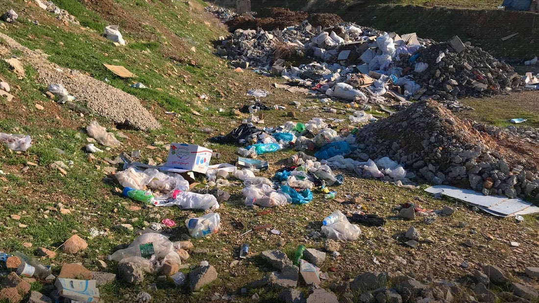 رێگای سایە سیتی لە سلێمانی پڕبووە لە زبڵ