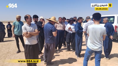 بەشێك لە جوتیارانی ناحیەی رزگاری داوای قەرەبوو دەكەن