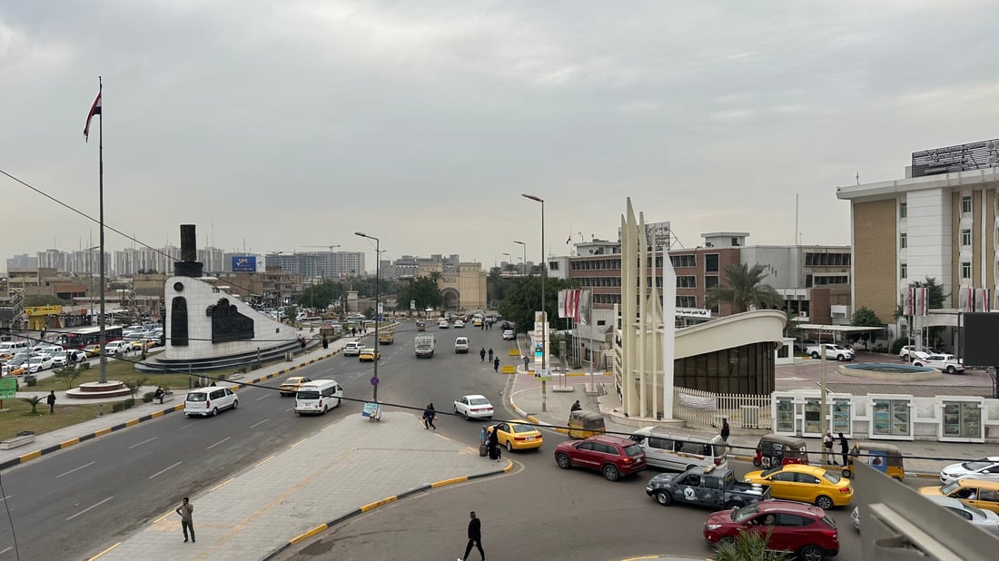 Clear skies and scattered clouds across Iraq