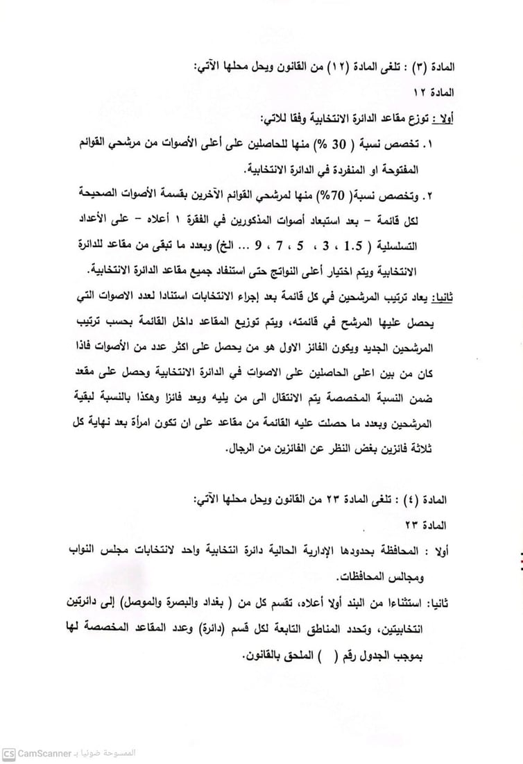 اللجنة القانونية تقدم تعديلاً جديداً لقانون الانتخابات (وثائق)