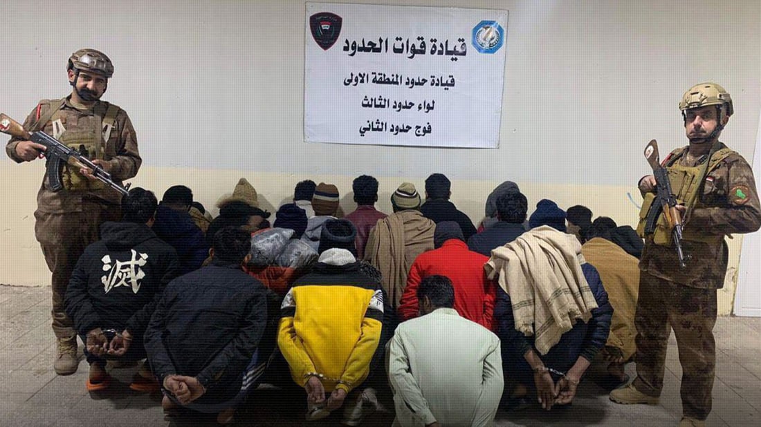 22 کەسی هەڵگری رەگەزنامەی پاکستانی لە سنووری سلێمانی دەستگیر کران