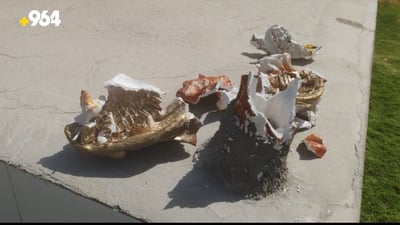 Statues vandalized in Tuz Khurmatu