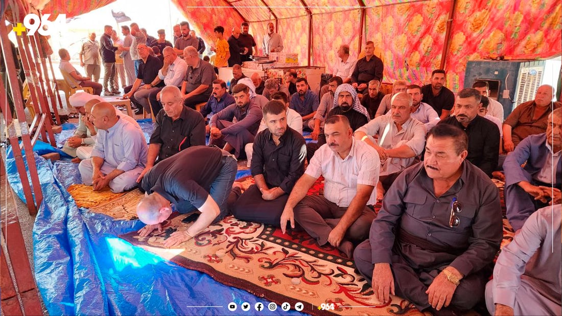 جوتیارانی خۆپیشاندەر لە کەرکوک نوێژی بەکۆمەڵیان کرد