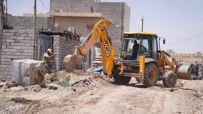 الجهد الخدمي في صلاح الدين.. 6 أقضية ضمن خطة عمليات التأهيل ورفع الأنقاض