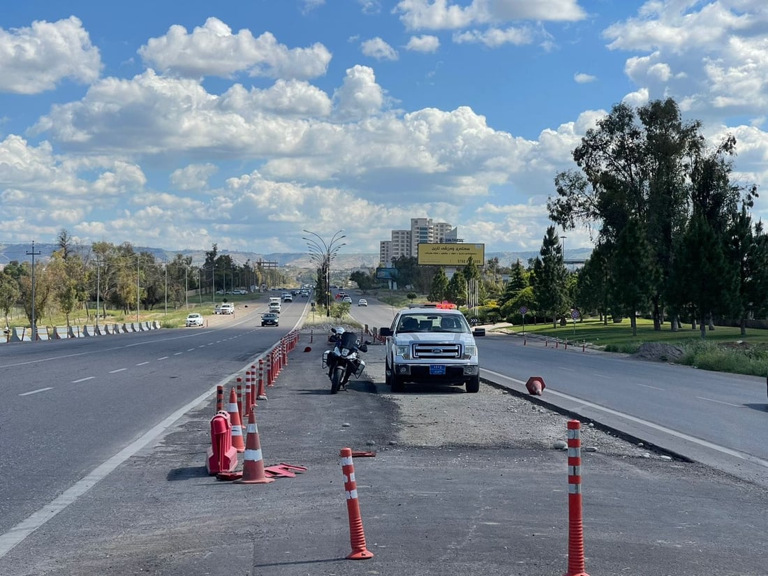 یوتێرنی شەقامەکانی هەولێر فراوانكران