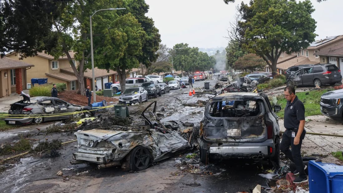 لە رووداوەکەی سان دیەگۆ 15 ماڵ سووتاون؛ گیان لەدەستدان هەیە