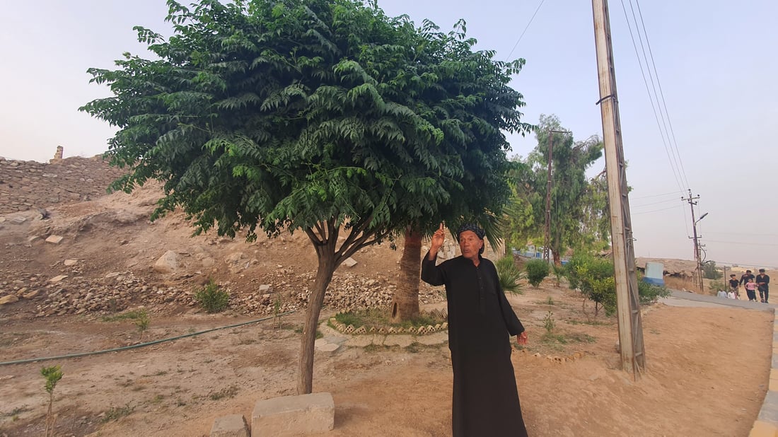 يرعاها كأطفاله.. “نور الدين مراد” يجلب الماء من منزله ويسقي أشجار تلعفر يومياً