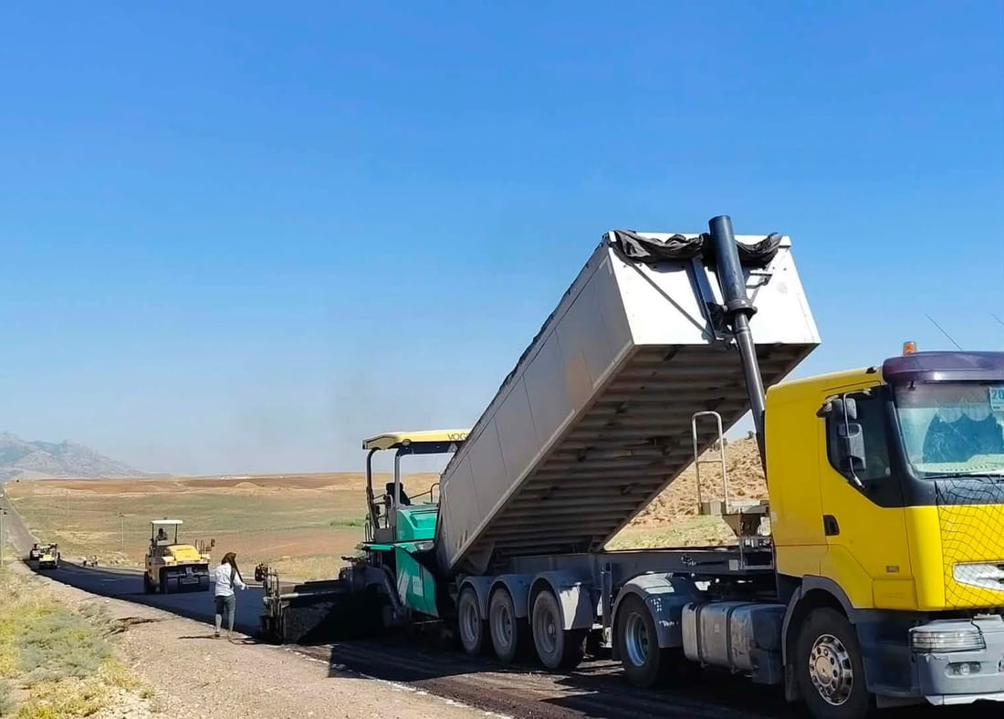 قیرتاوکردنی رێگای سەنگاو – دەربەندیخان هێندەی نەماوە