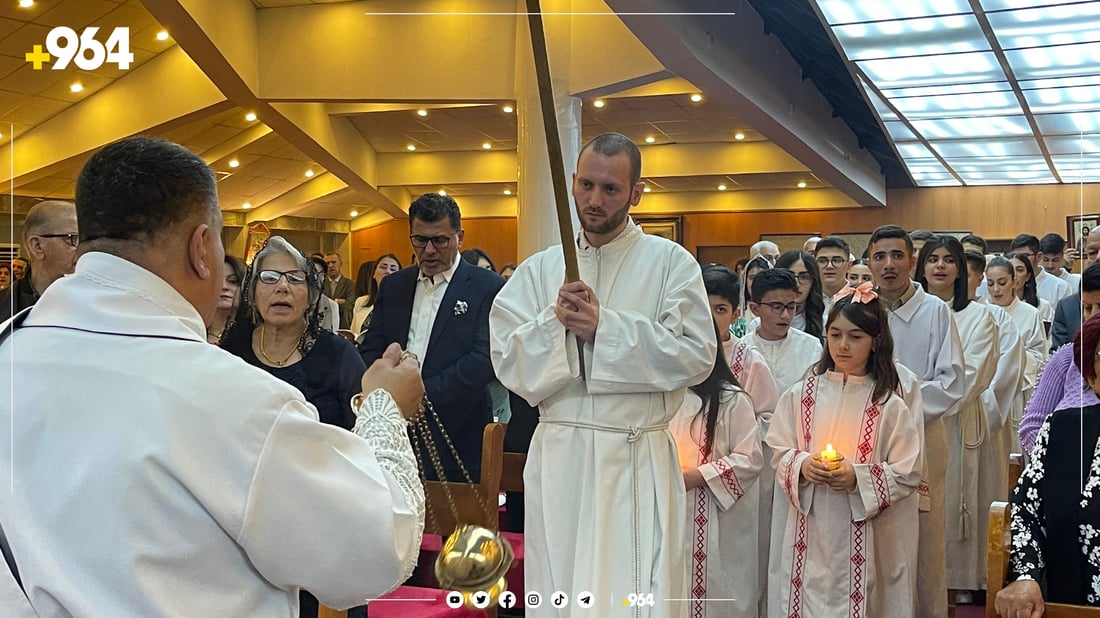 کریستیانەکانی سلێمانی جەژنی قیامەیان بەرز راگرت