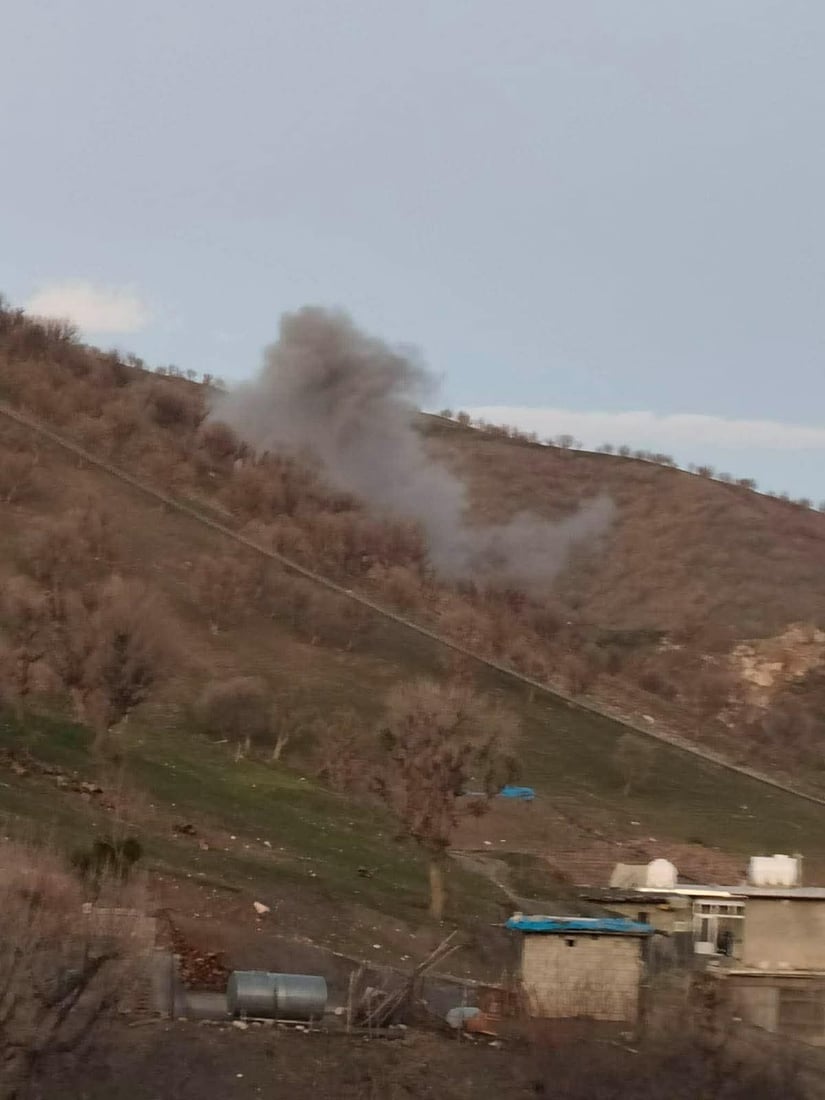 IRGC shells village in Penjwen, Sulaymaniyah, rights group says