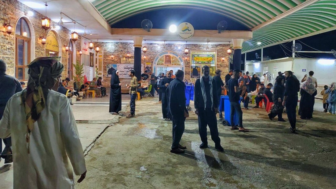 صور: كل المواكب ستغادر إلا موكب الحبوبي.. دائم الوجود بين الكوت والحلة