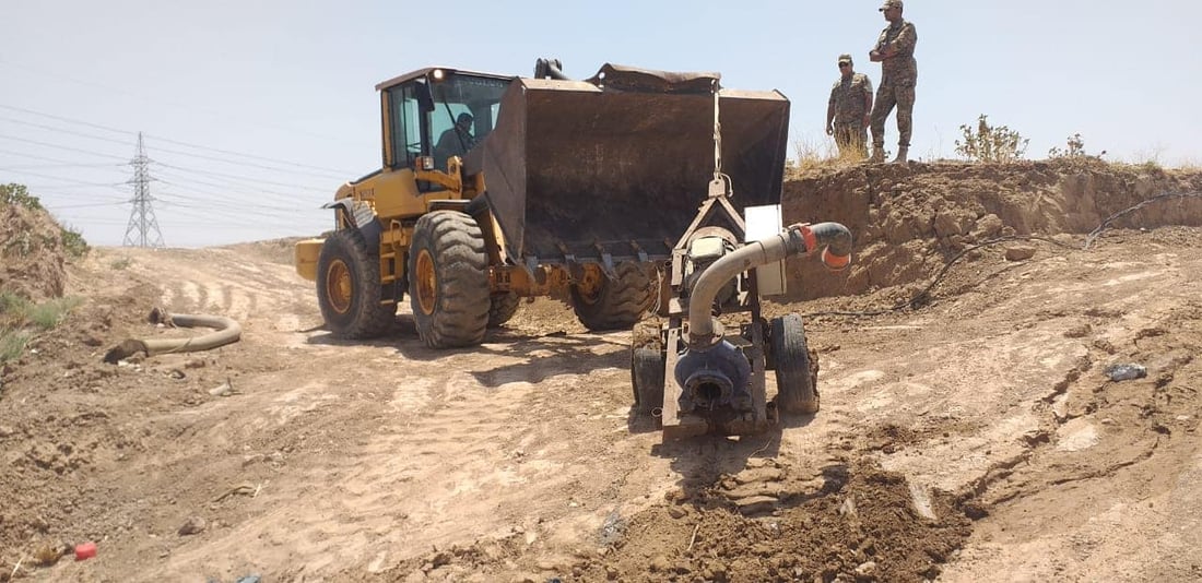 ئاوى پیسی زێراب له‌سه‌ر چه‌ند كێڵگه‌یه‌كى كشتوكاڵى بڕدران