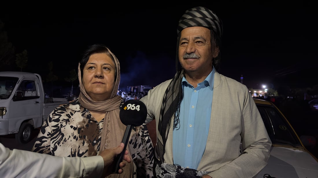 مامۆستا عەزیز و سوهەیبەی هاوسەری؛ دوو دەنگی ناڕازیی ناو خۆپیشاندانەکەى پێنجوێن