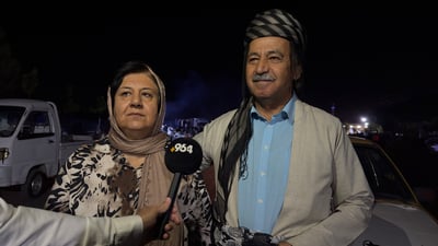 مامۆستا عەزیز و سوهەیبەی هاوسەری؛ دوو دەنگی ناڕازیی ناو خۆپیشاندانەکەى پێنجوێن