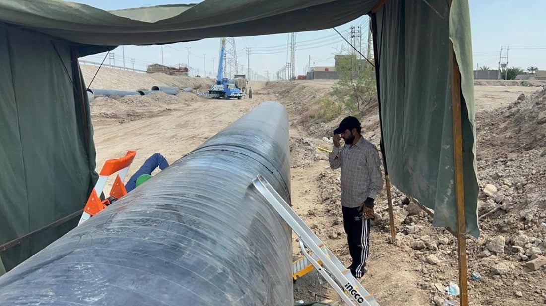 شمال البصرة يتنازل عن شرب ماء الفرات.. وأنابيب عملاقة ستنقل إليه مياه دجلة