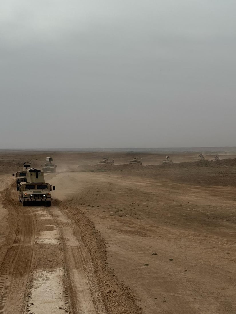 صور: الجيش والهندسة يمشطون شمال راوة بإسناد الطيران الحربي