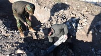 صور: صاروخ يفاجئ الشركة العاملة في تأهيل قلعة تلعفر.. وا...