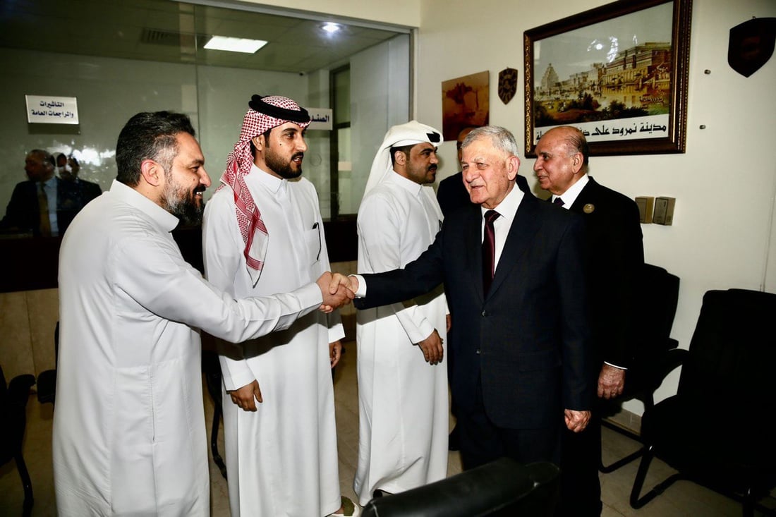 صور: رئيس الجمهورية يزور سفارة العراق في السعودية