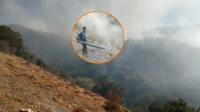 لە گوندێكی سنوری ناحیەی گەرمک ئاگر 50 دۆنم پوش و پاوان و دارستان سووتاند