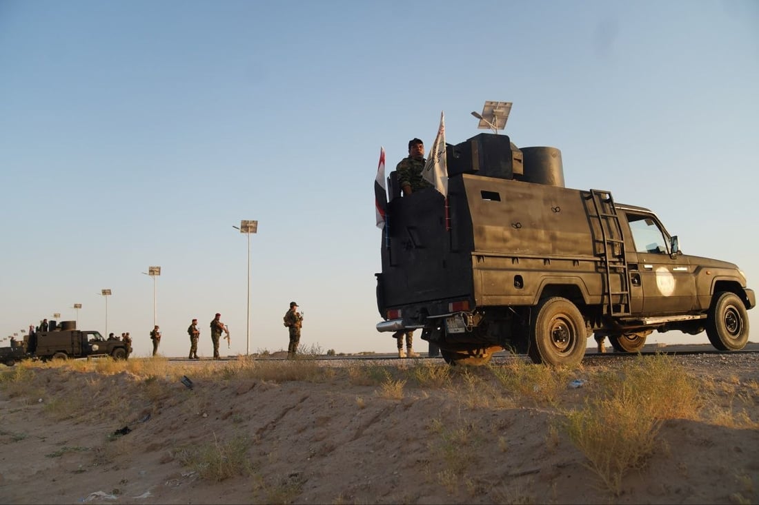 صور: الحشد ينشر قواته على الخط الاستراتيجي بين كربلاء والنجف والأنبار