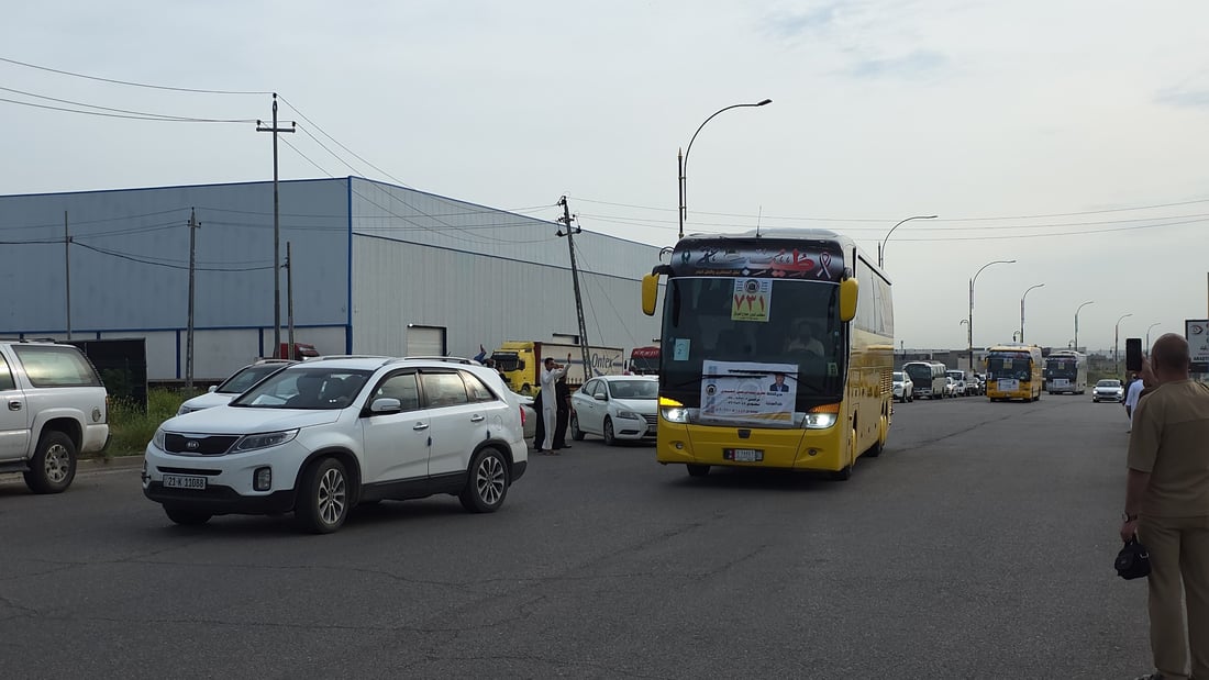 “لەرێگای وشکانییەوە” یەکەم کاروانی حاجیان لە کەرکوکەوە بەرەو سعودیا بەڕێکەوتن