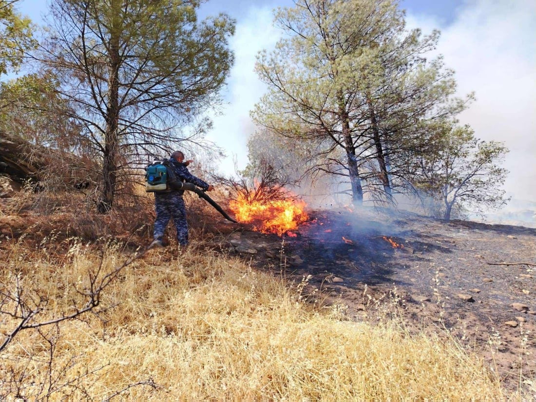 ئاگر بەرۆکی شارباژێر بەرنادات و نزیکەی 1400 دۆنم زەوی سووتاند