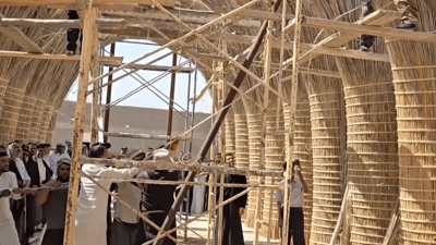 Dhi Qar celebrates traditional mudhif construction